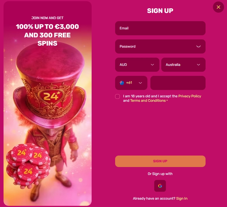 Account access and registration